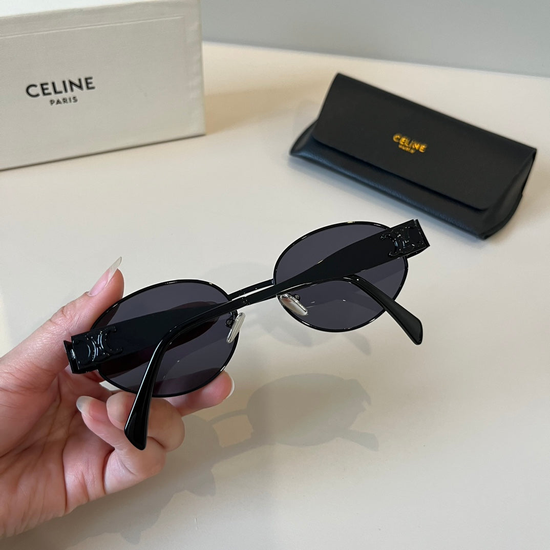 Celine Cat-Eye Black Lens Sunglasses for Men & Women - 372033 - detail image 6
