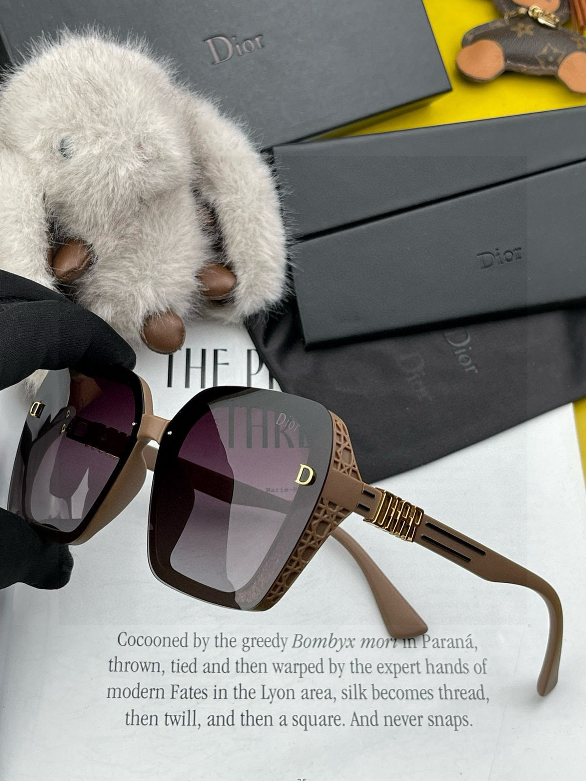 Dior CD3290 Polarized Square Black Lens Sunglasses for Women - 867132 - detail image 4