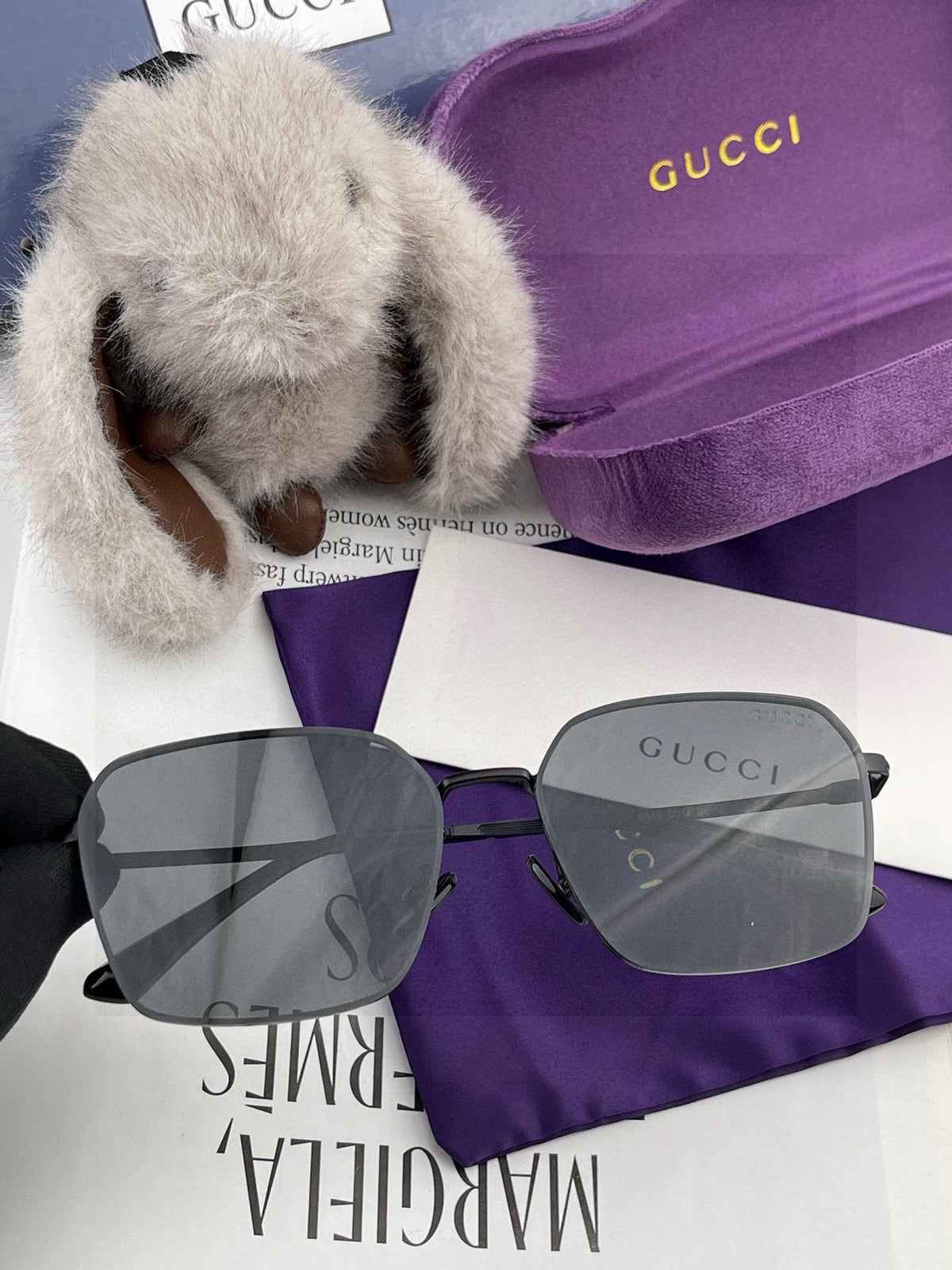 Gucci G6881 Polarized Aviator Red Lens Sunglasses for Men - 866950
