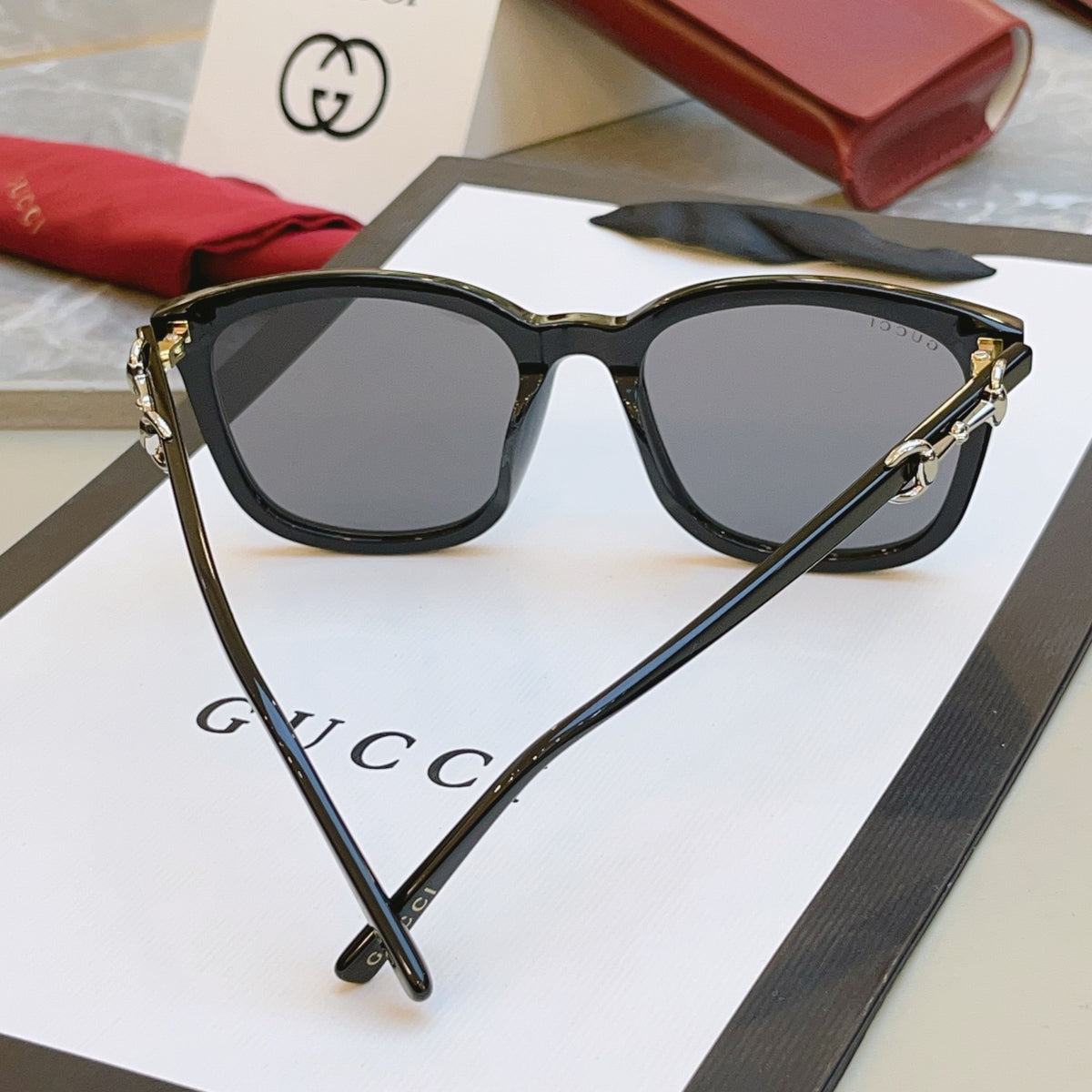 Gucci GG2057SK Fashion Orange Lens Sunglasses for Men & Women - detail image 9