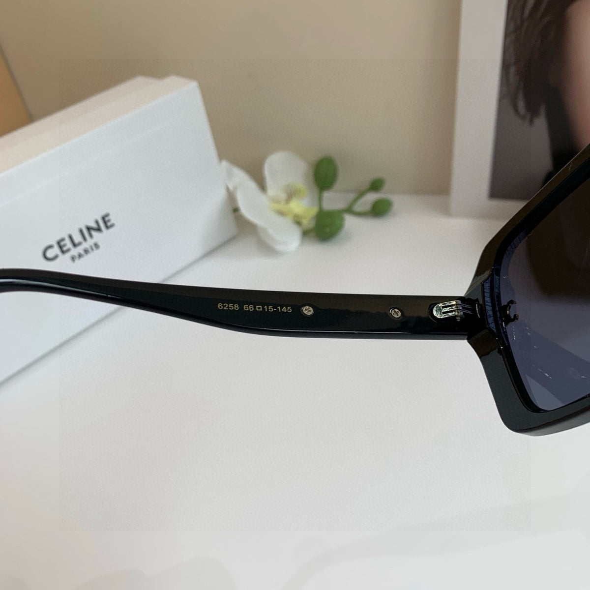 Celine Square Black Lens Sunglasses for Men & Women - 449239