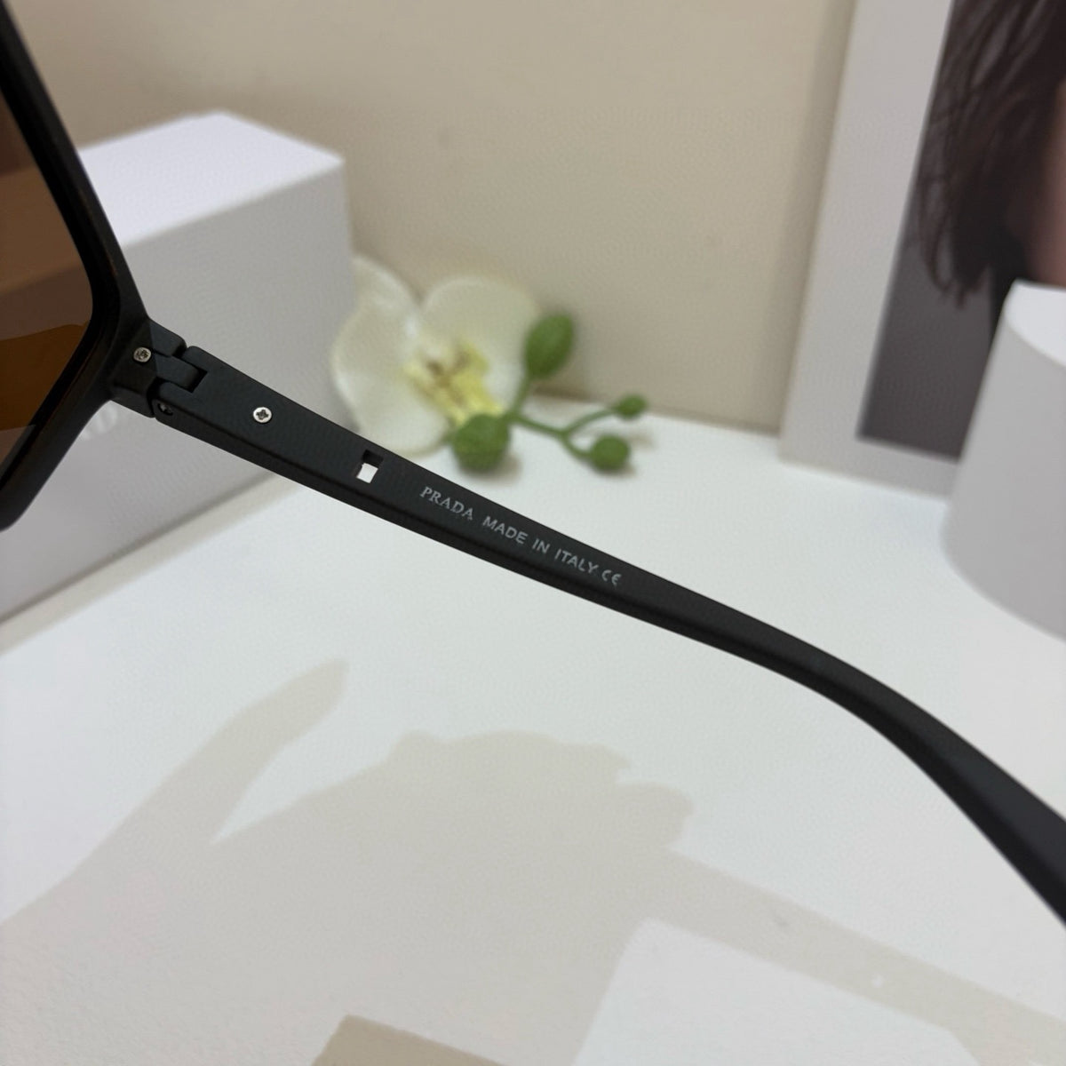 Prada Square Black Lens Sunglasses for Men & Women - 449371