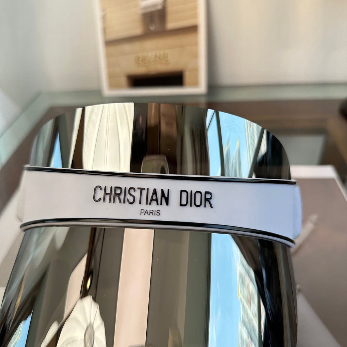 Dior Fashion Gray Sun Visor for Men & Women - 431720 - detail image 5