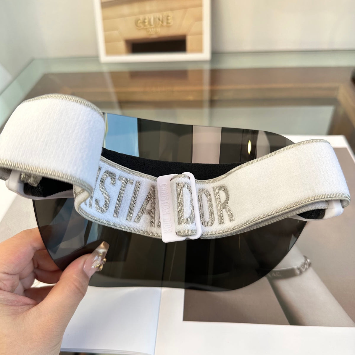 Dior Fashion Gray Sun Visor for Men & Women - 132415 - detail image 9