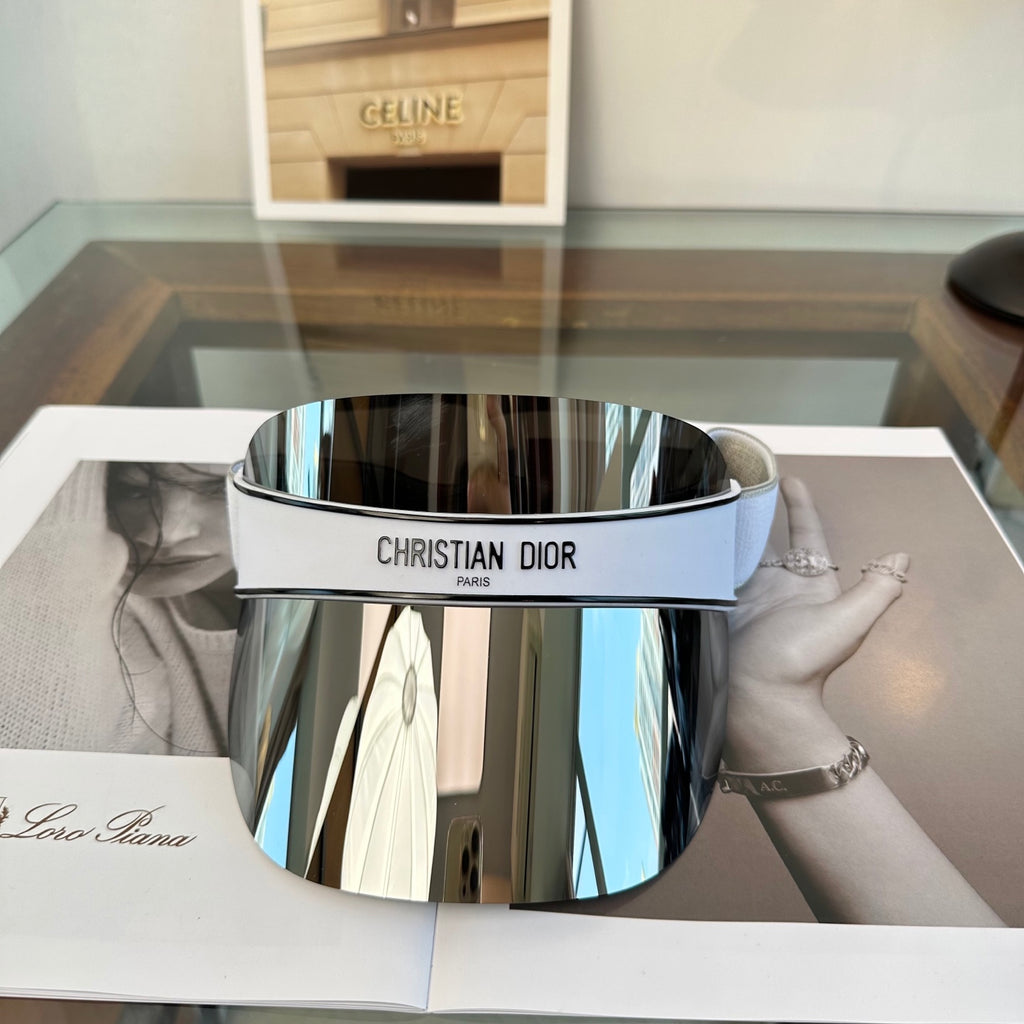 Dior Fashion Gray Sun Visor for Men & Women - 132415