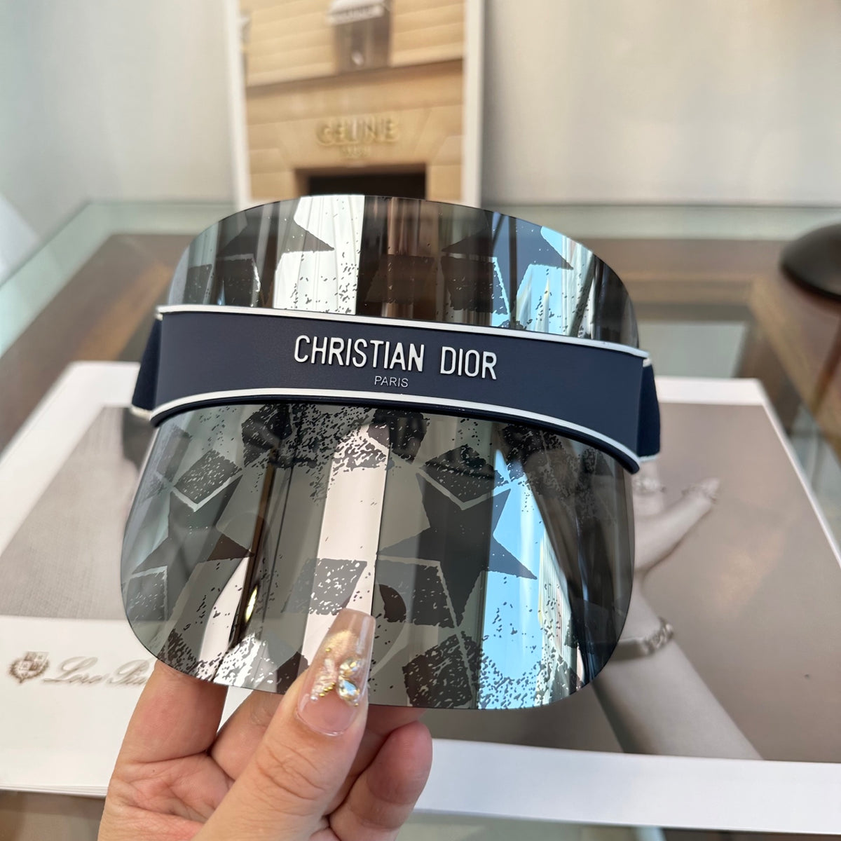Dior Fashion Black Sun Visor for Men & Women - 431722 - detail image 4