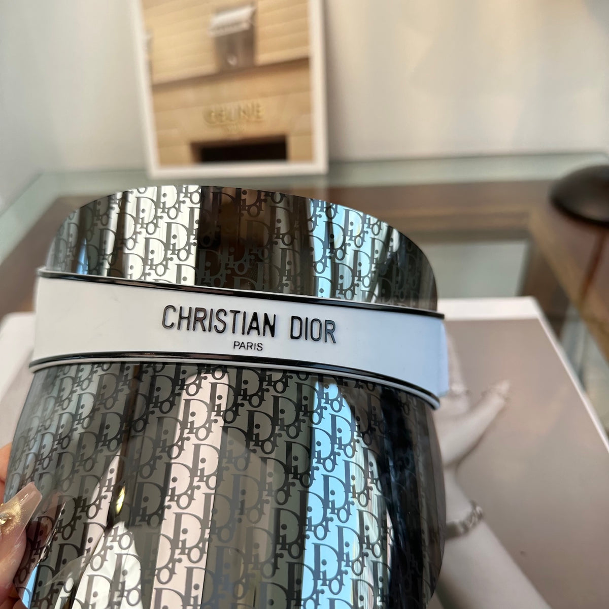 Dior Fashion Gray Sun Visor for Men & Women - detail image 6