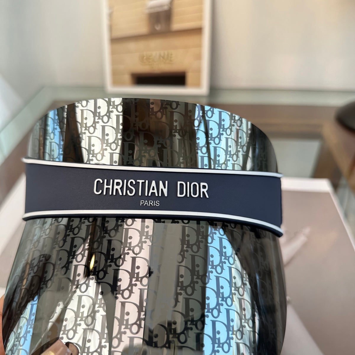 Dior Fashion Black Sun Visor for Men & Women - 431725