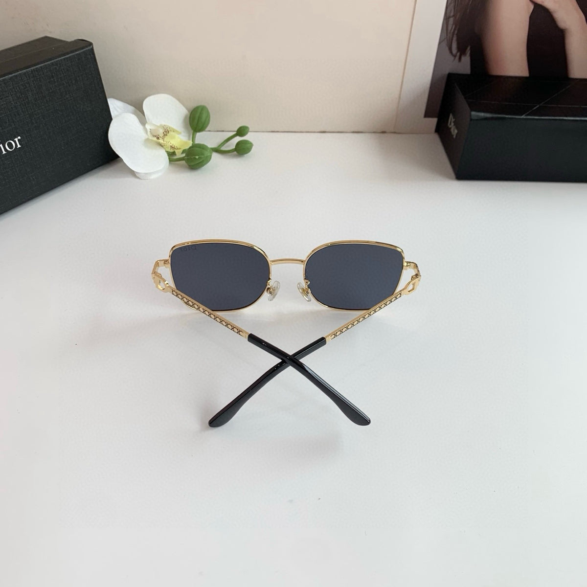 Dior Square Silver Lens Sunglasses for Men & Women - 465250 - detail image 2