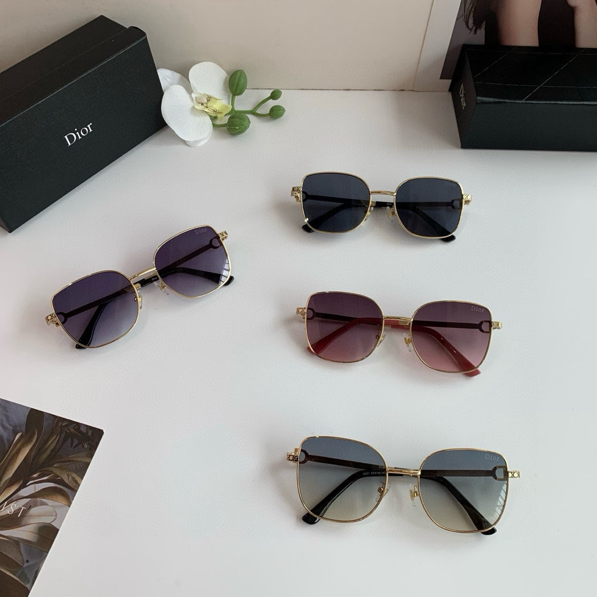 Dior Square Silver Lens Sunglasses for Men & Women - 132427 - detail image 3