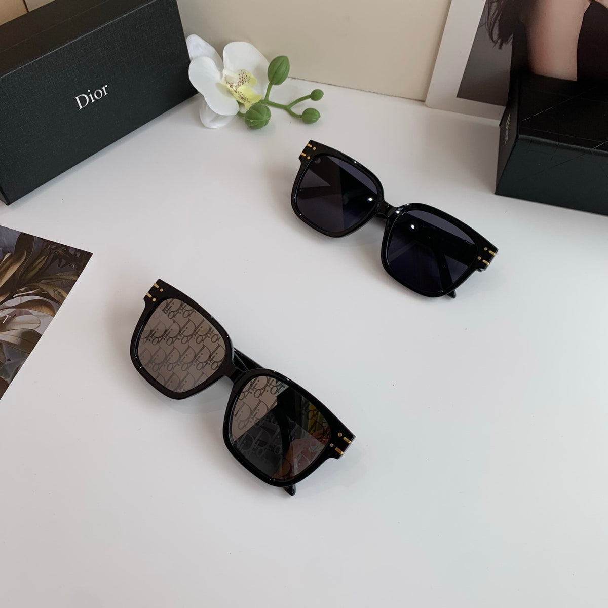 Dior Square Black Lens Sunglasses for Men & Women - 382425
