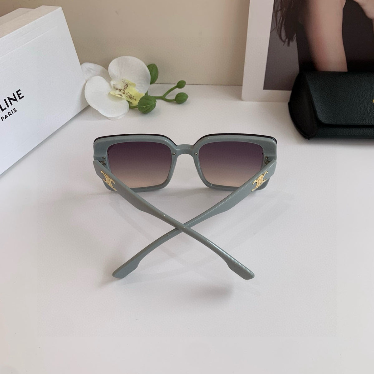 Celine Square Gray Lens Sunglasses for Men & Women - 398798 - detail image 3