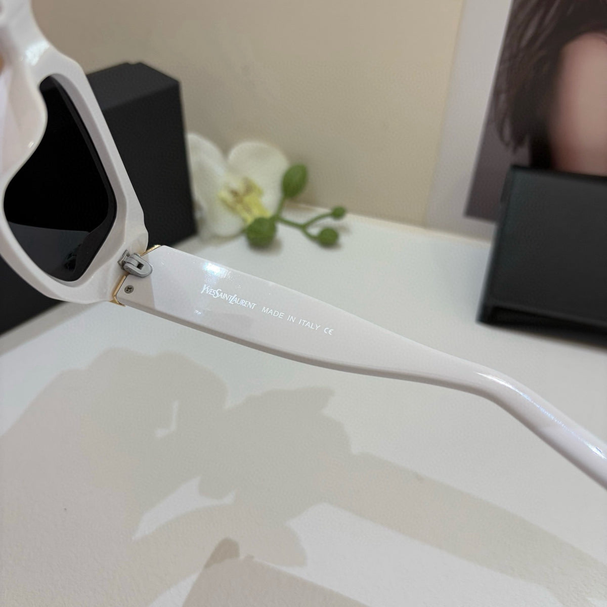 Saint Laurent Metal Fashion Silver Lens Sunglasses for Men & Women - 398784 - detail image 5