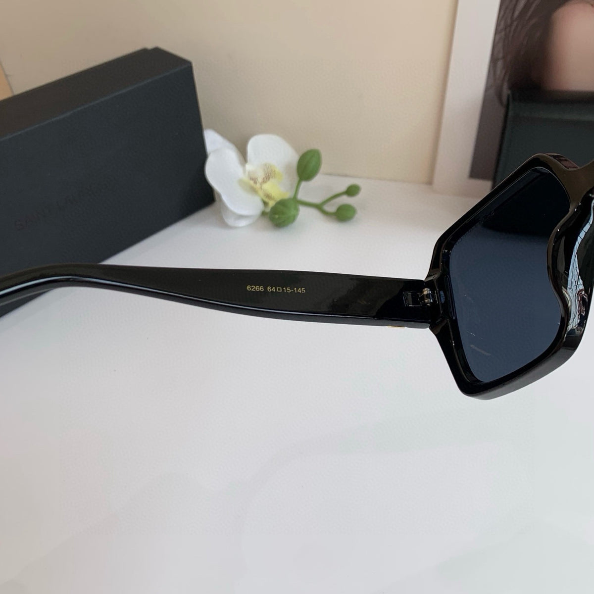 Saint Laurent Square Black Lens Sunglasses for Men & Women - 398787