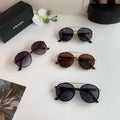 Prada Metal Square Black Lens Sunglasses for Men & Women - 415775