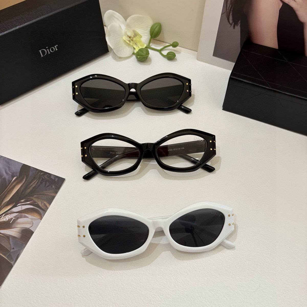 Dior Fashion Black Lens Sunglasses for Men & Women - 158399 - detail image 3