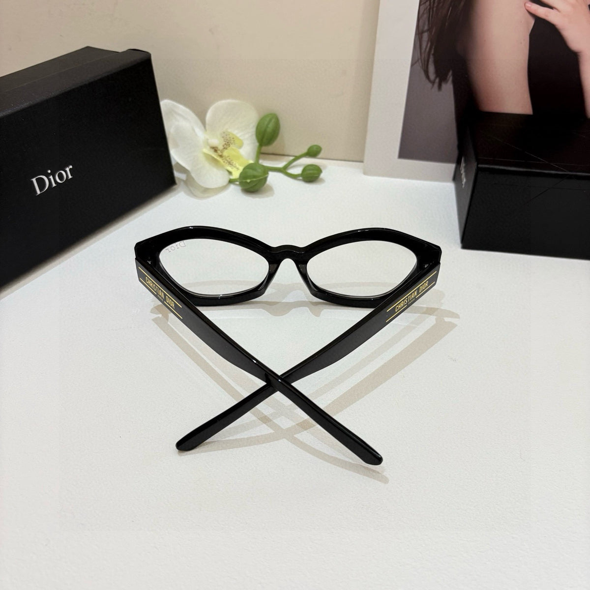 Dior Fashion Black Lens Sunglasses for Men & Women - 158399 - detail image 2