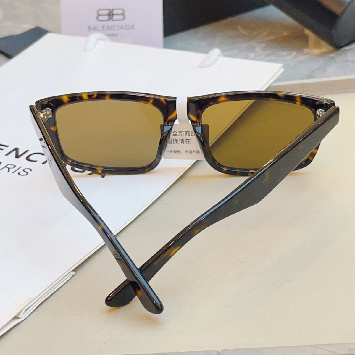 Balenciaga BB0424SK Fashion Black Lens Sunglasses for Men & Women - detail image 6