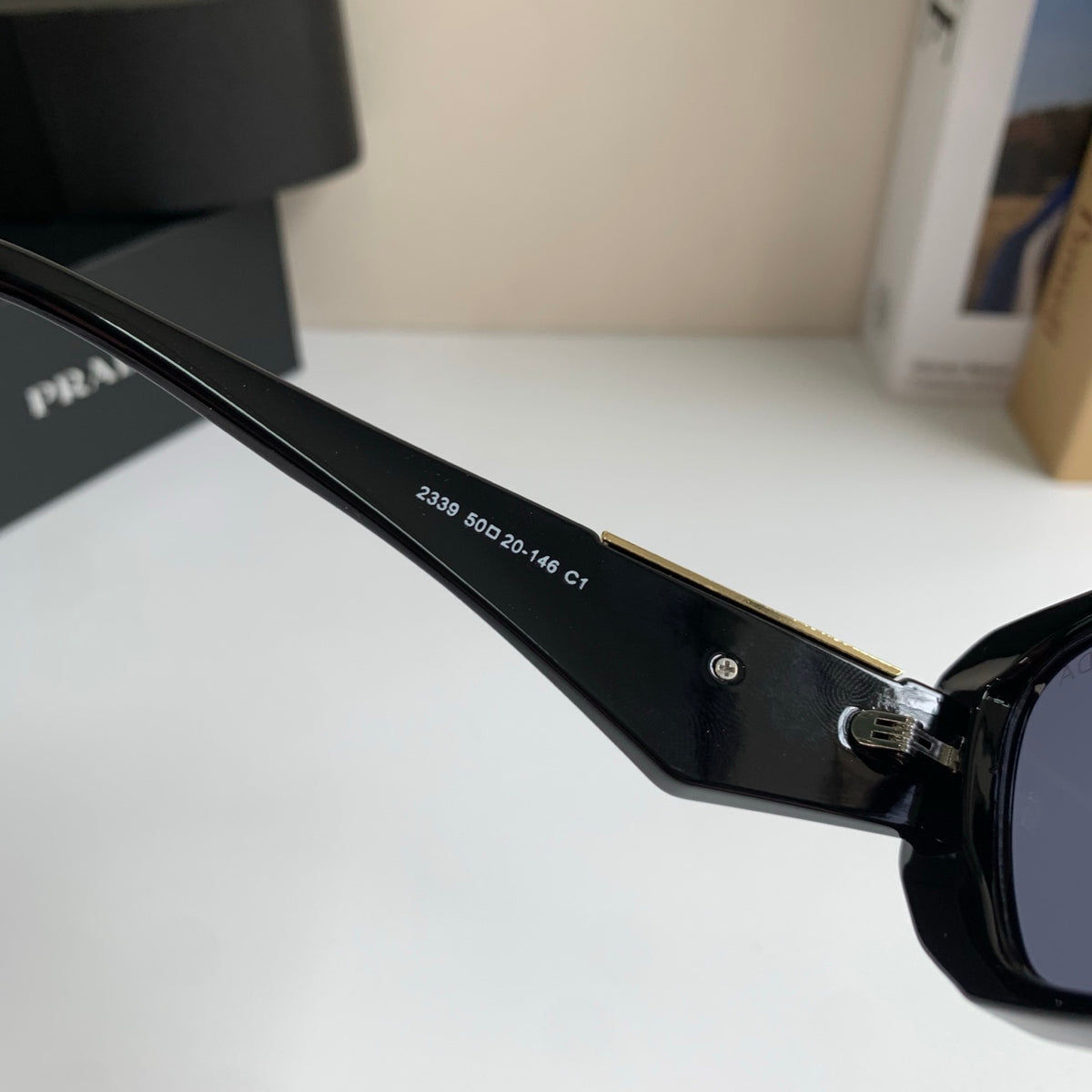 Prada Fashion Black Lens Sunglasses for Men & Women - 465604 - detail image 6