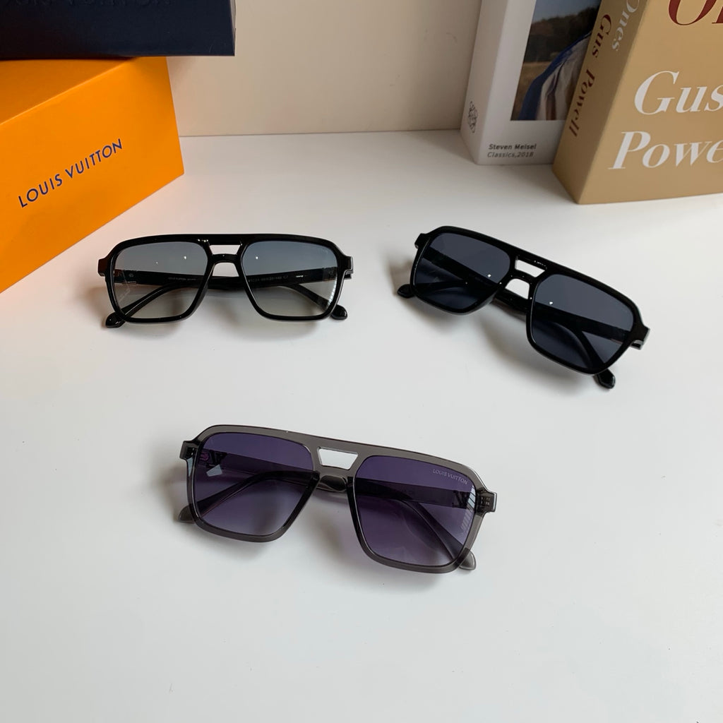 Louis Vuitton Square Black Lens Sunglasses for Men & Women - 486150 - detail image 9