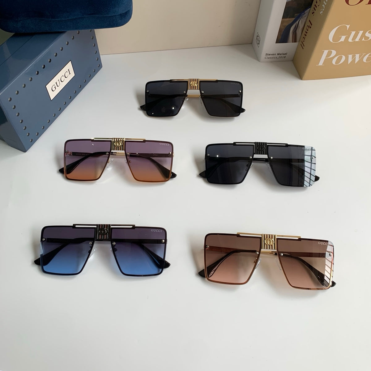 Gucci Polarized Square Silver Lens Sunglasses for Men & Women - 486314 - detail image 9