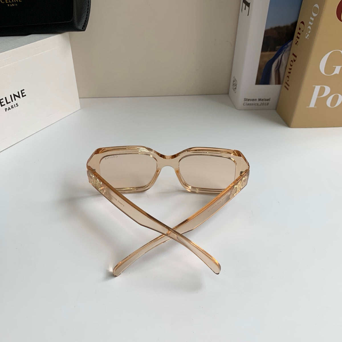 Celine Square Gold Lens Sunglasses for Men & Women - 432013 - detail image 8