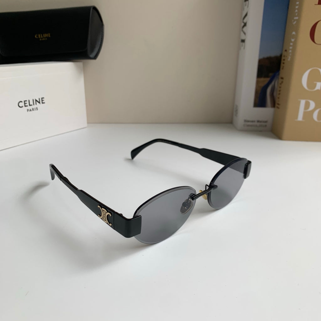 Celine Round Silver Lens Sunglasses for Men & Women - 358281