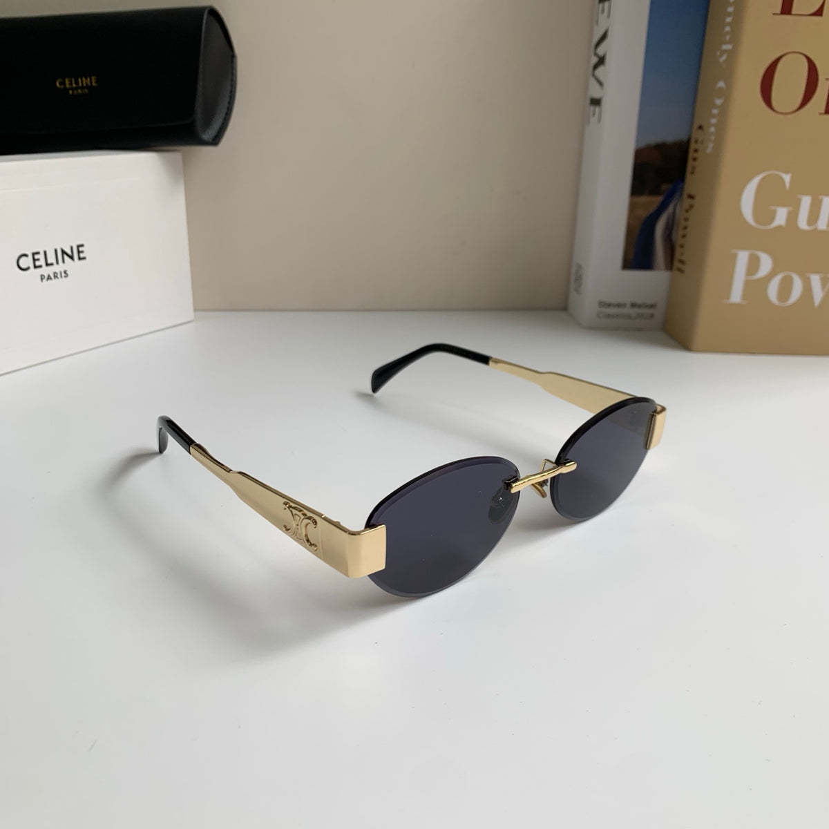 Celine Round Silver Lens Sunglasses for Men & Women - 449245