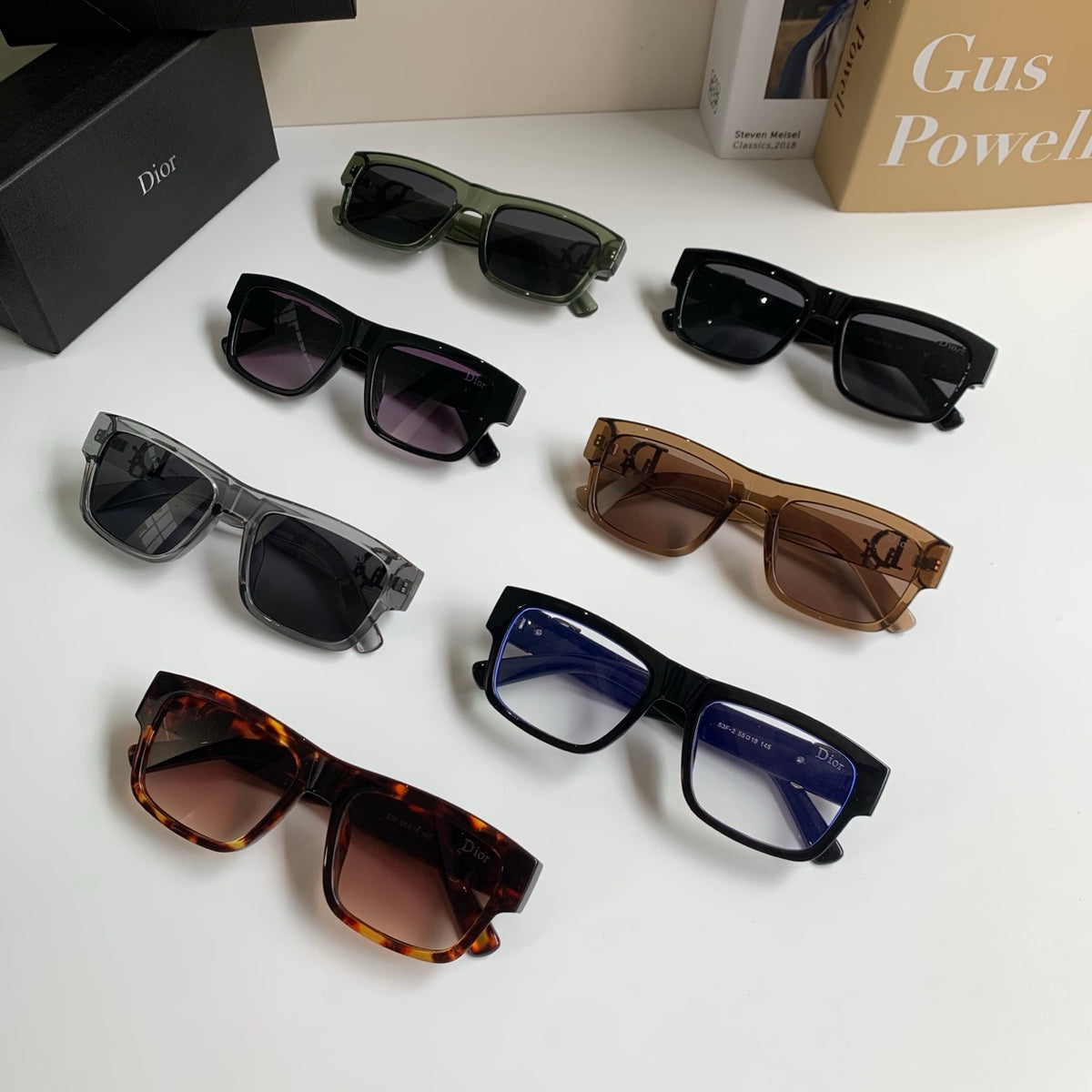 Dior Polarized Square Silver Lens Sunglasses for Men & Women - 358209 - detail image 9