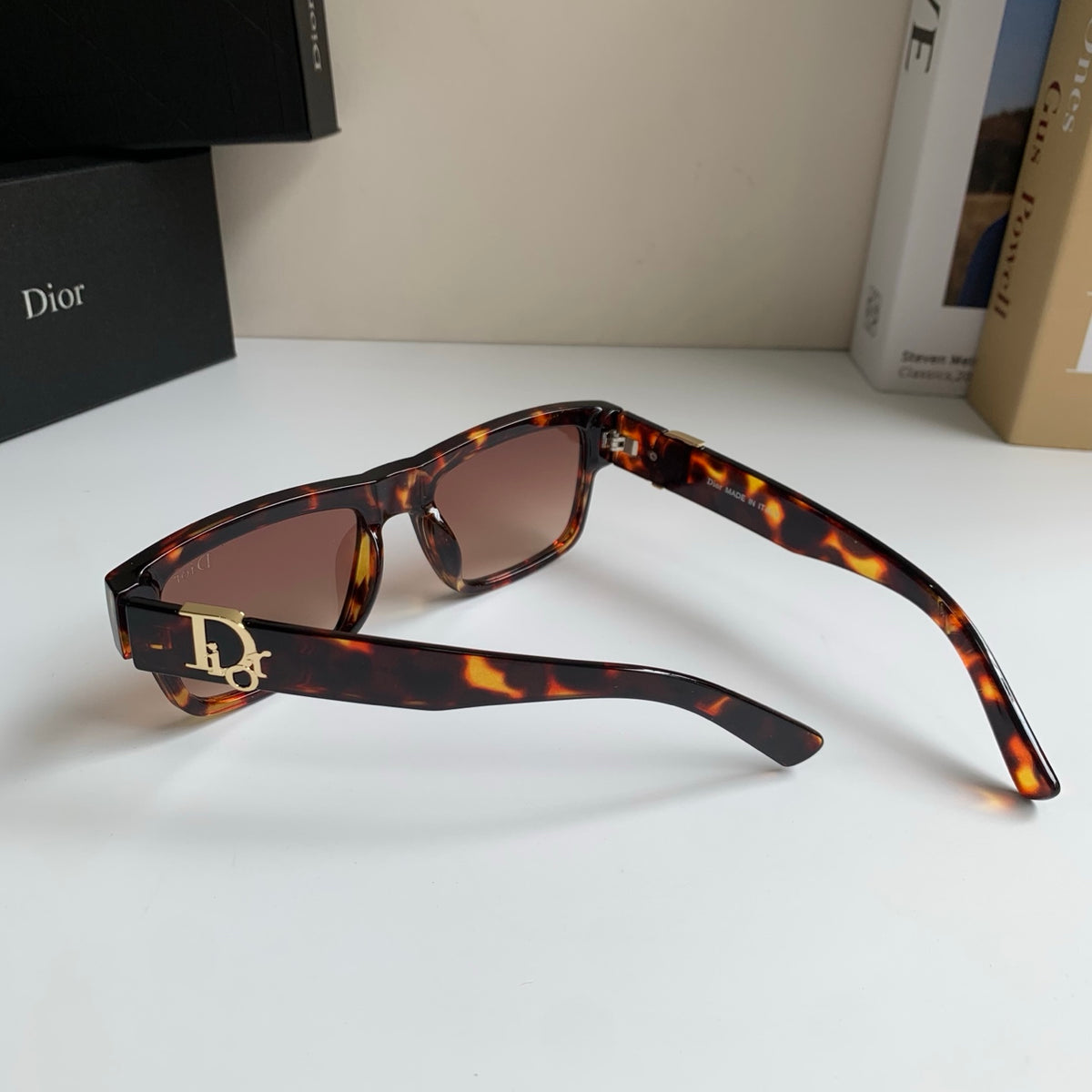 Dior Polarized Square Red Lens Sunglasses for Men & Women - 449154 - detail image 7
