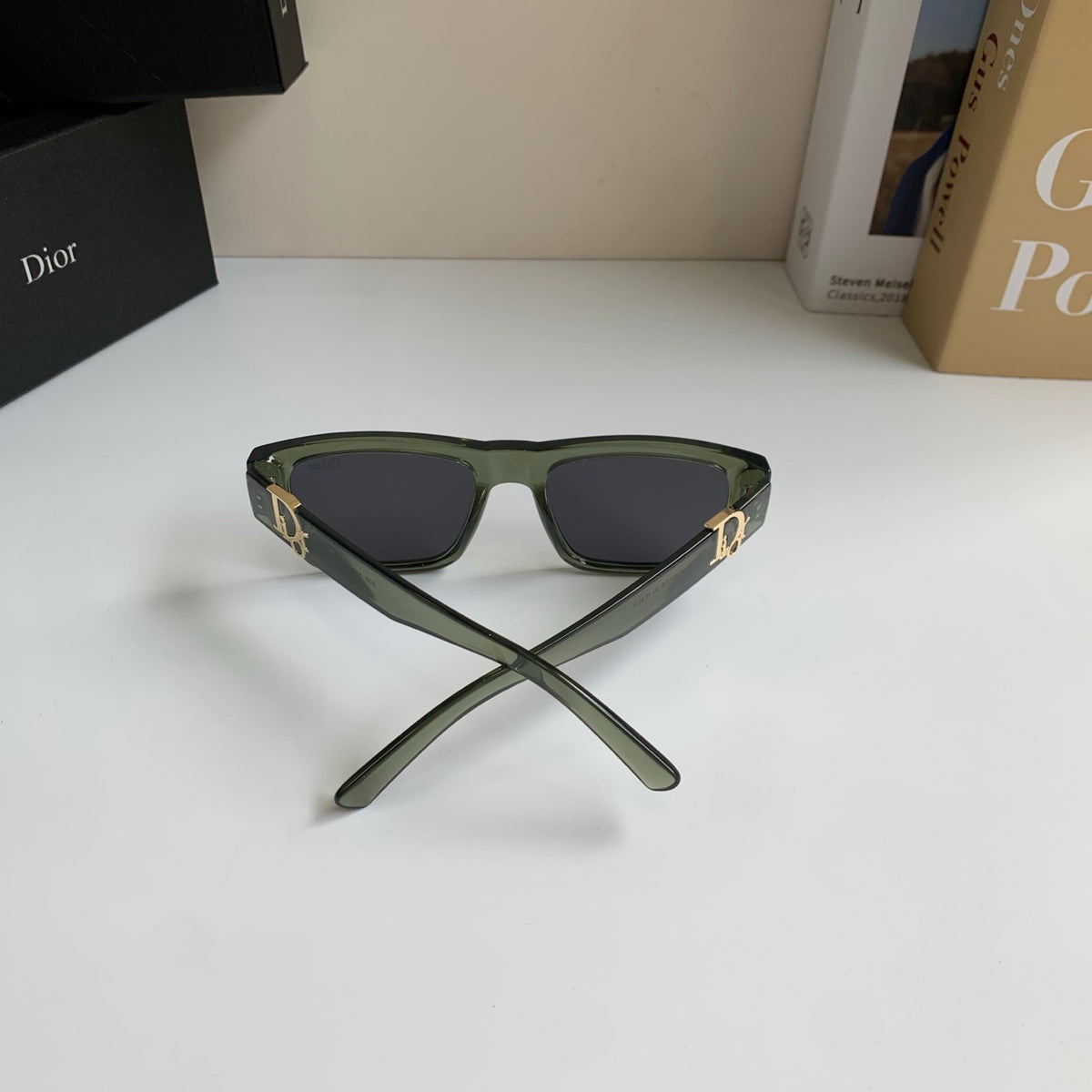 Dior Polarized Square Silver Lens Sunglasses for Men & Women - 358212 - detail image 8