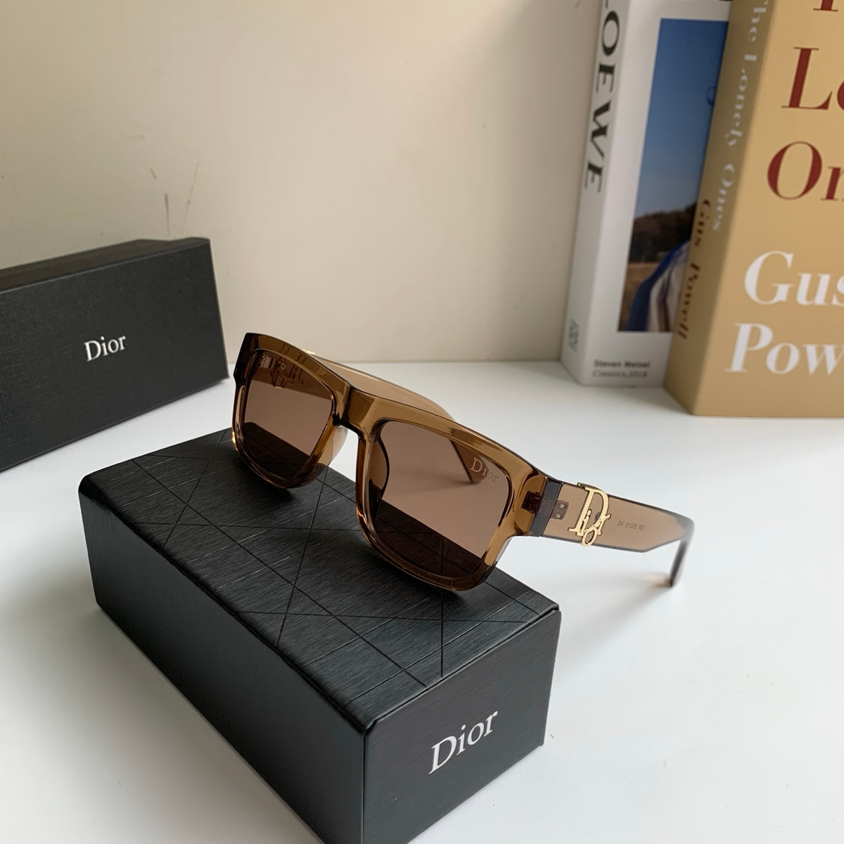 Dior Polarized Square Brown Lens Sunglasses for Men & Women - 358214 - detail image 4