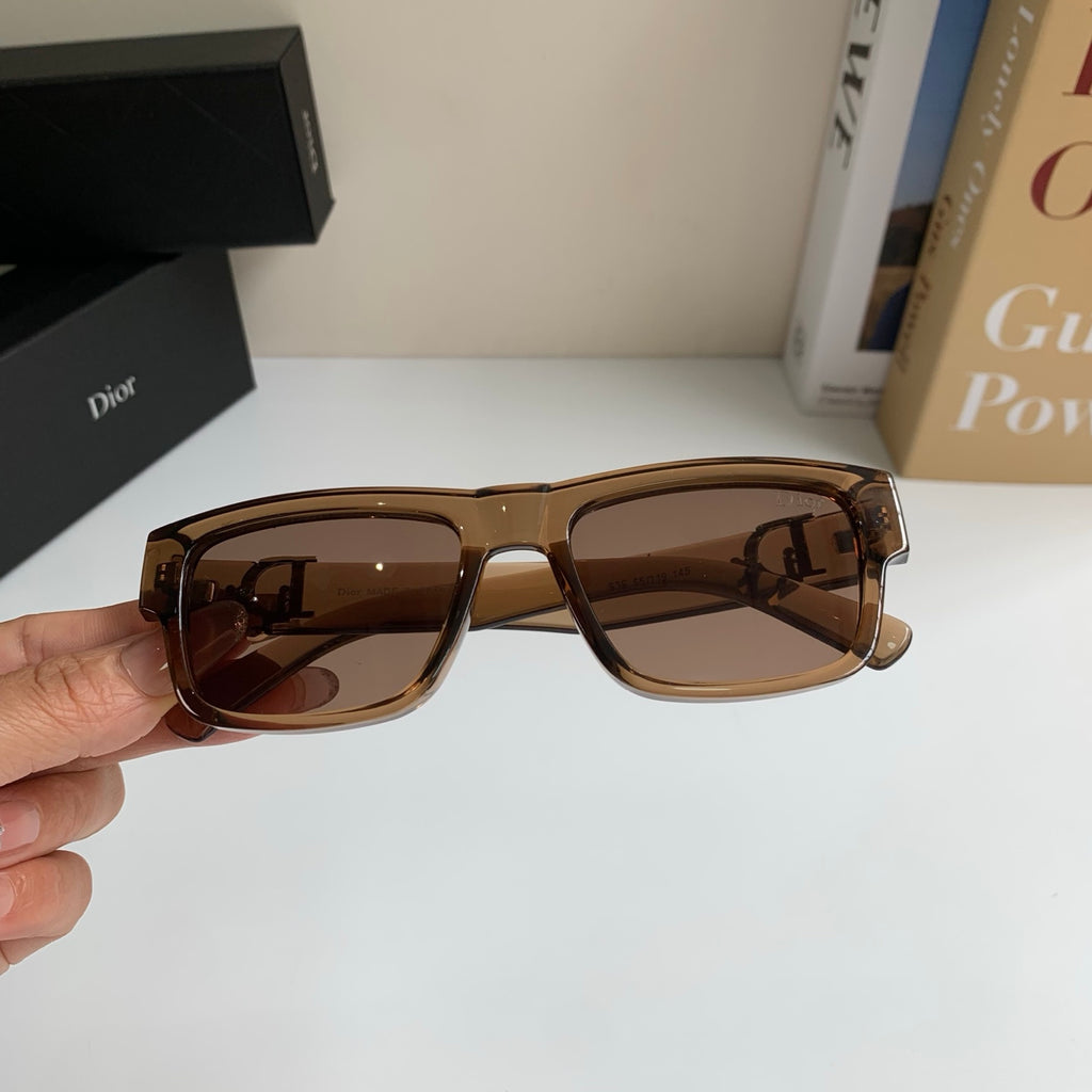 Dior Polarized Square Brown Lens Sunglasses for Men & Women - 358214 - detail image 3
