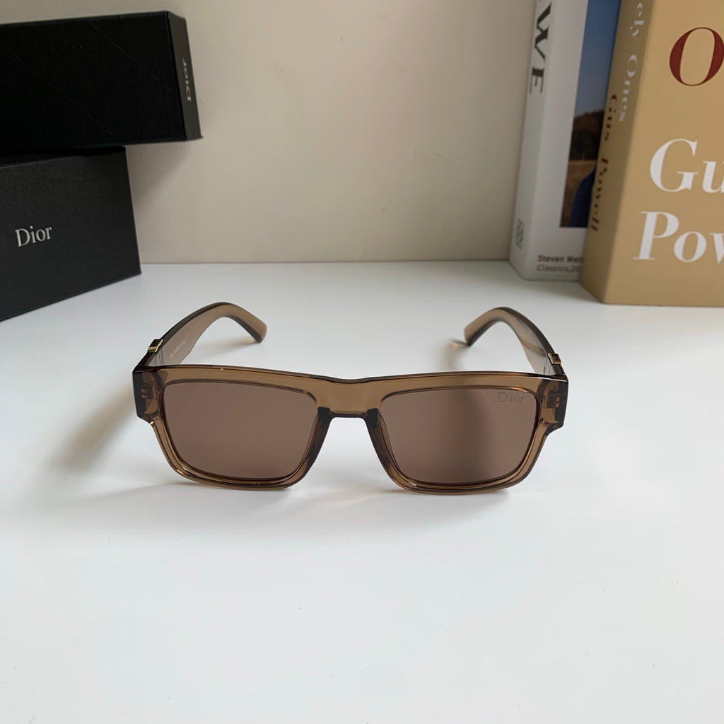 Dior Polarized Square Brown Lens Sunglasses for Men & Women - detail image 5