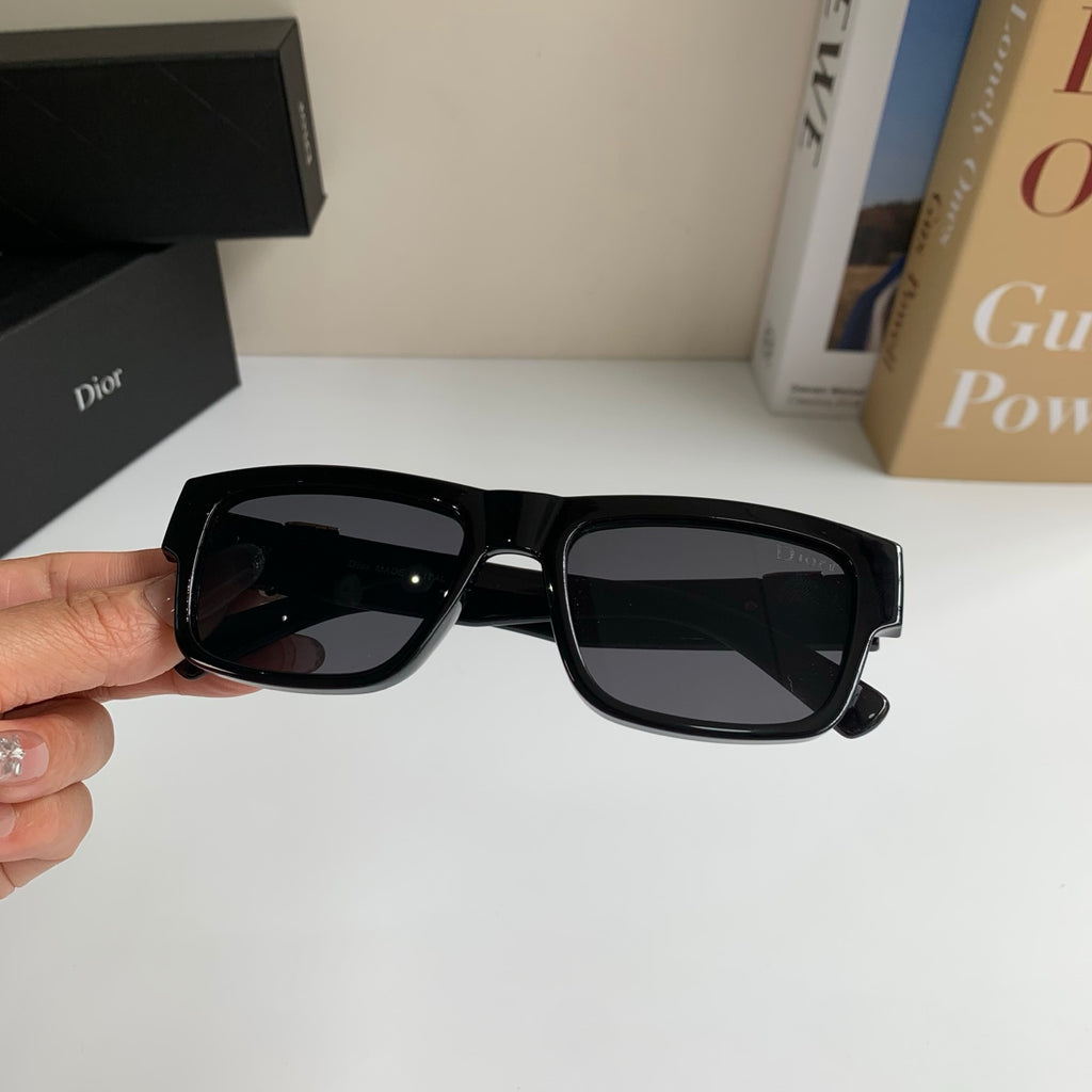 Dior Polarized Square Black Lens Sunglasses for Men & Women - 358215 - detail image 3