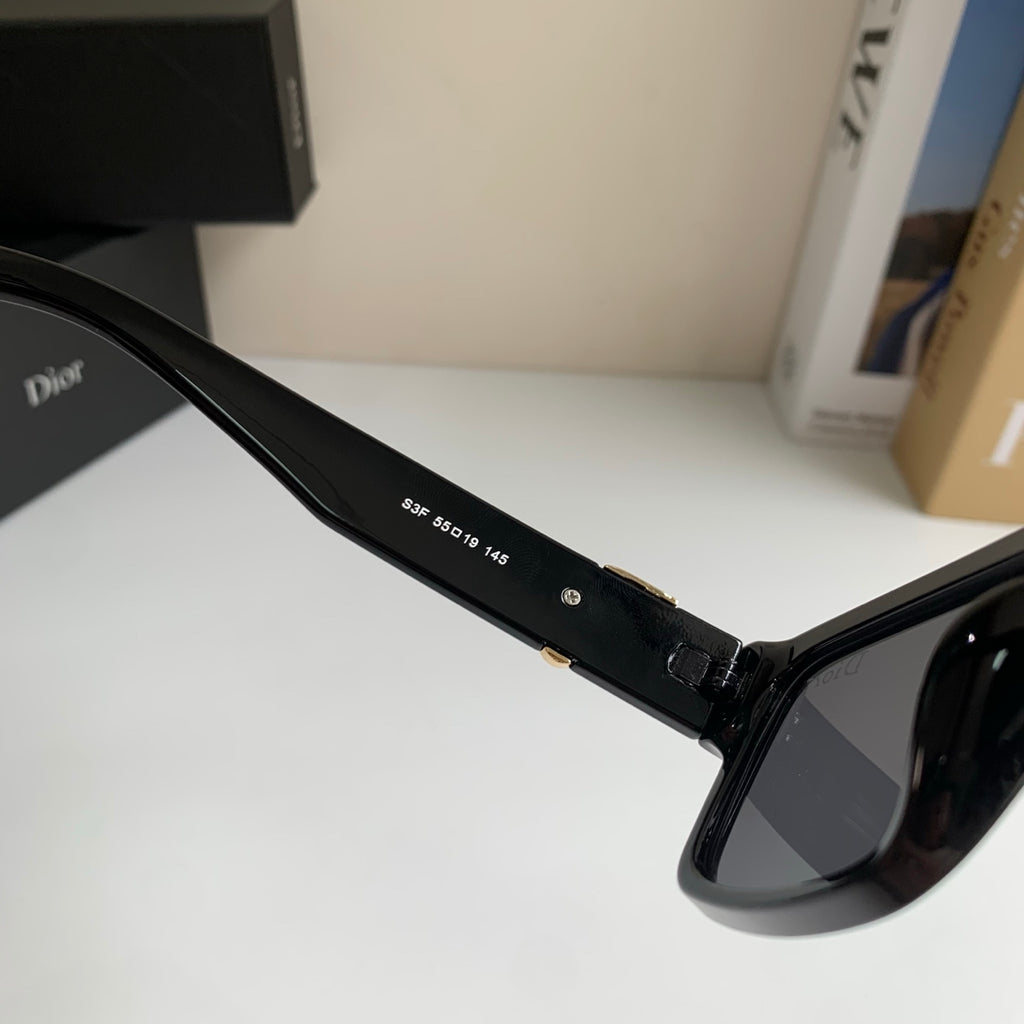 Dior Polarized Square Black Lens Sunglasses for Men & Women - 449159 - detail image 7