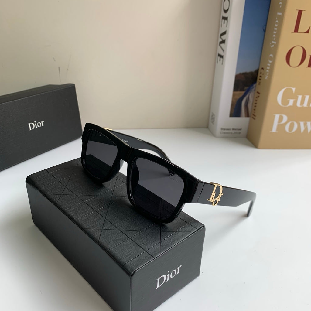 Dior Polarized Square Black Lens Sunglasses for Men & Women - 449159 - detail image 4