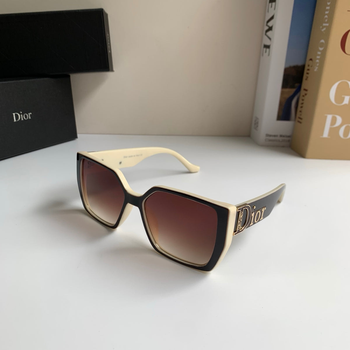 Dior Polarized Square Red Lens Sunglasses for Men & Women - 465396 - detail image 2