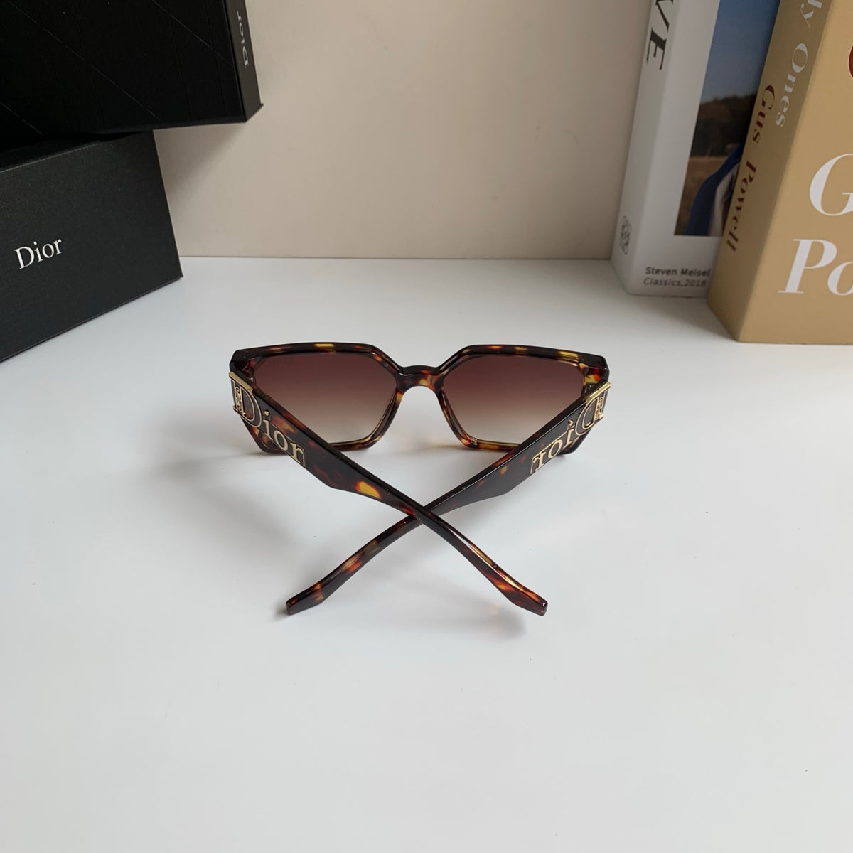 Dior Polarized Square Red Lens Sunglasses for Men & Women - detail image 6