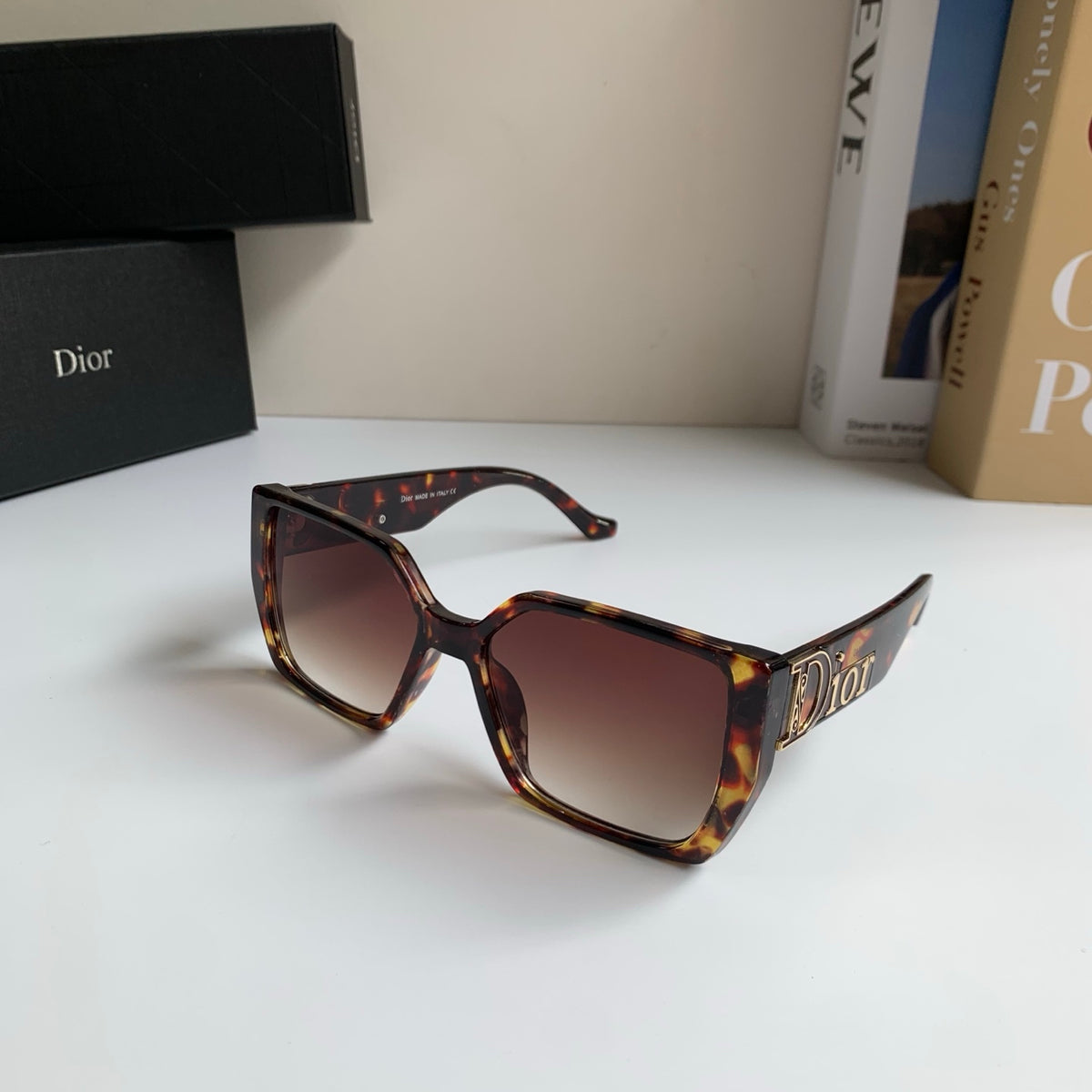 Dior Polarized Square Red Lens Sunglasses for Men & Women - 371931 - detail image 2