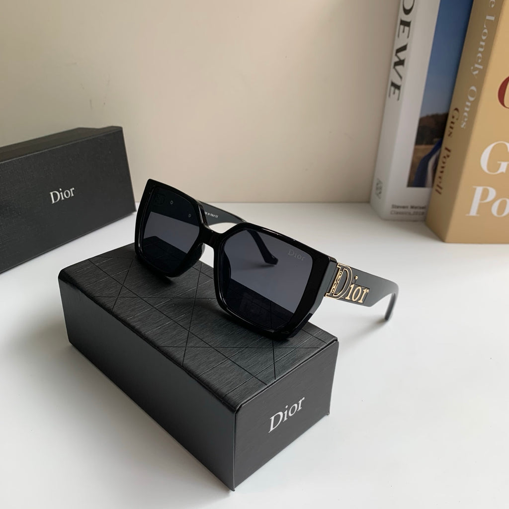 Dior Polarized Square Black Lens Sunglasses for Men & Women - detail image 5