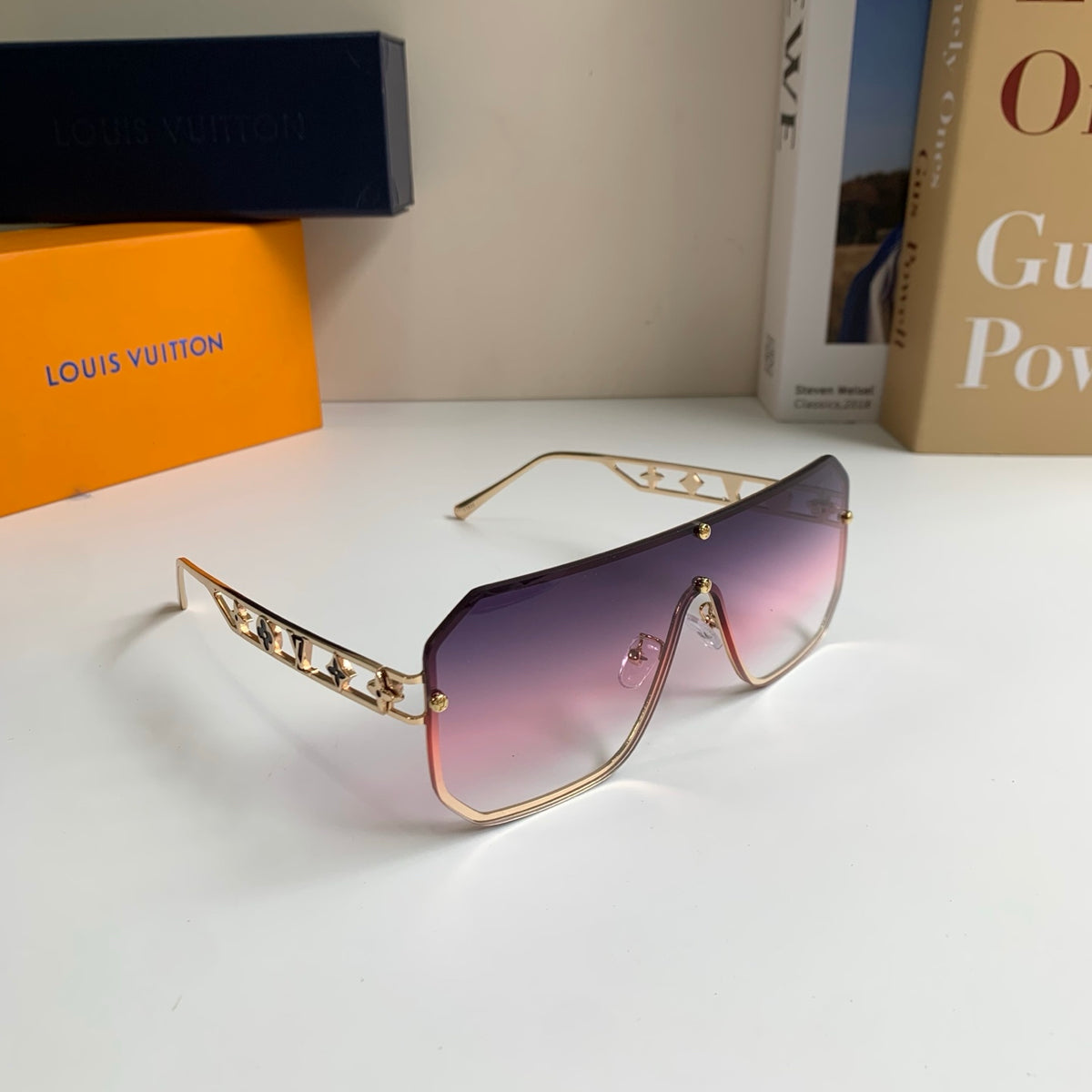 Louis Vuitton Square Silver Lens Sunglasses for Men & Women - 464759