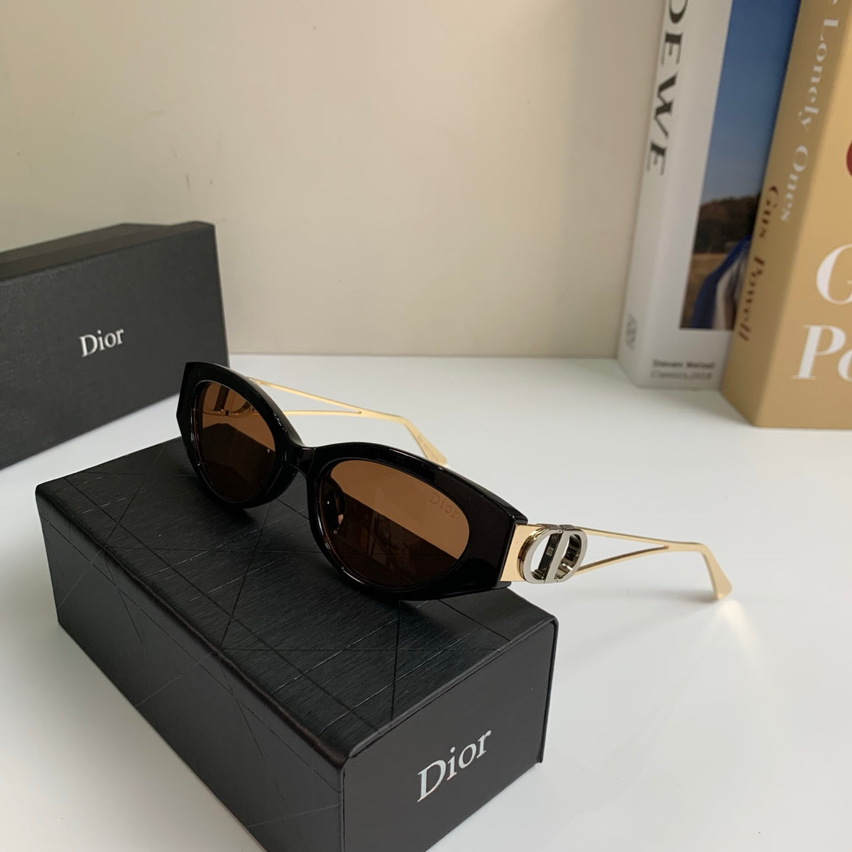 Dior Cat-Eye Black Lens Sunglasses for Men & Women - detail image 5