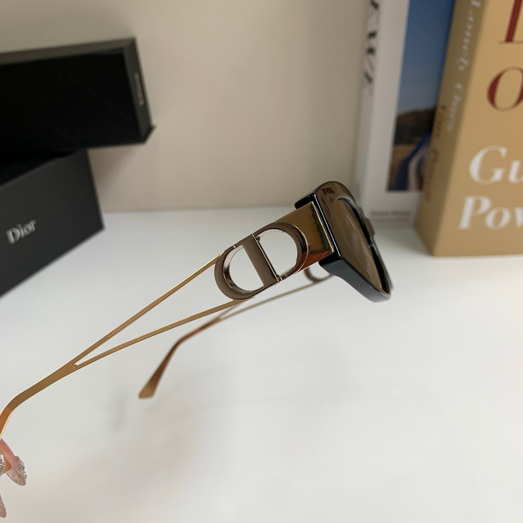 Dior Cat-Eye Black Lens Sunglasses for Men & Women - detail image 8