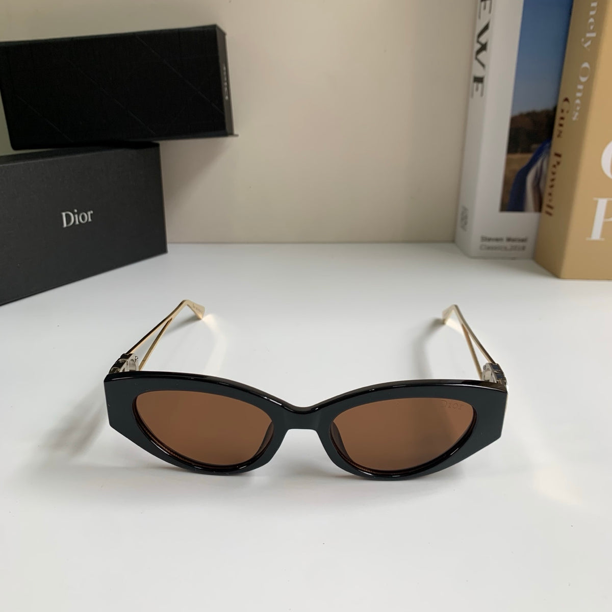 Dior Cat-Eye Black Lens Sunglasses for Men & Women - detail image 3