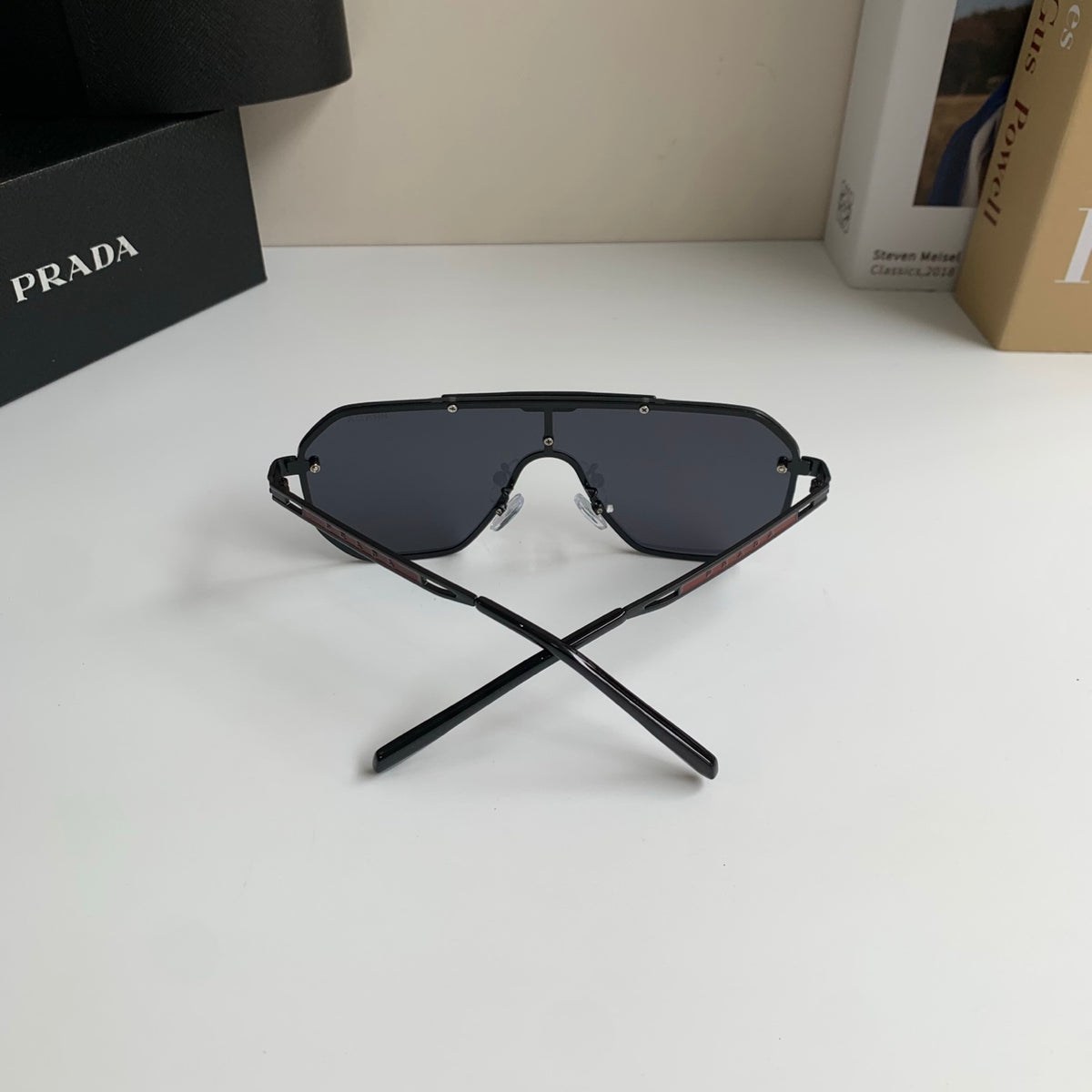 Prada Oversized Black Lens Sunglasses for Men & Women - 415778 - detail image 7