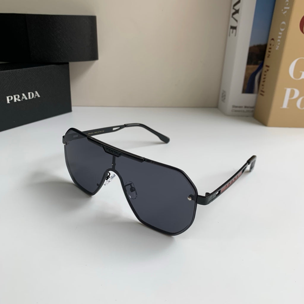 Prada Oversized Black Lens Sunglasses for Men & Women - 415778 - detail image 2