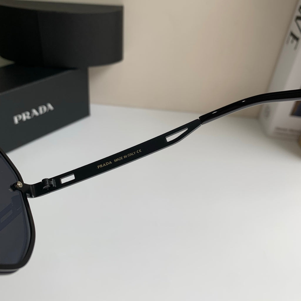 Prada Oversized Black Lens Sunglasses for Men & Women - 415778 - detail image 6