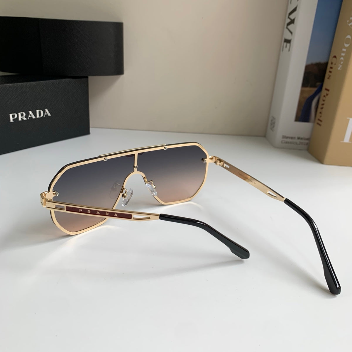 Prada Oversized Silver Lens Sunglasses for Men & Women - 415779 - detail image 6