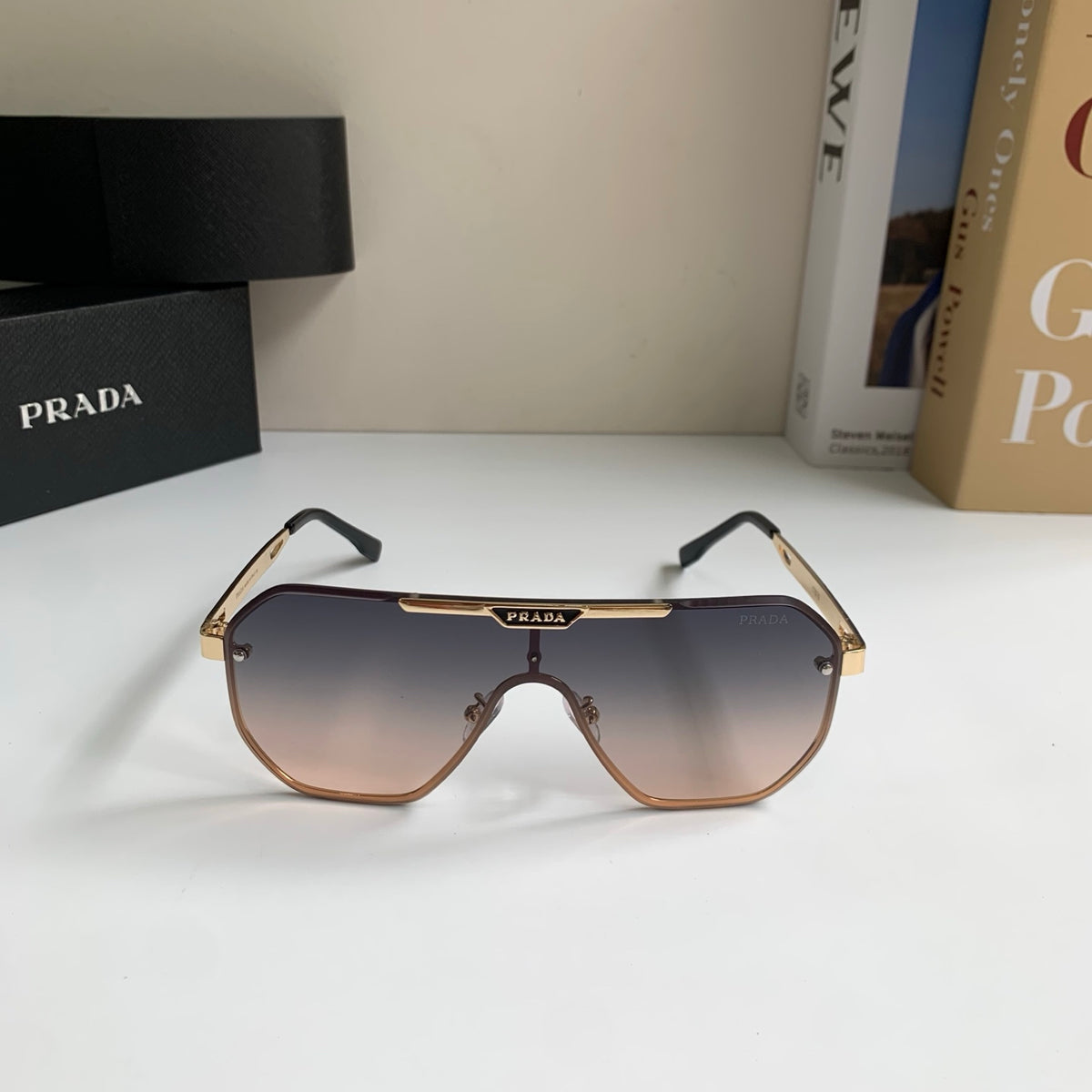 Prada Oversized Silver Lens Sunglasses for Men & Women - 415779 - detail image 5